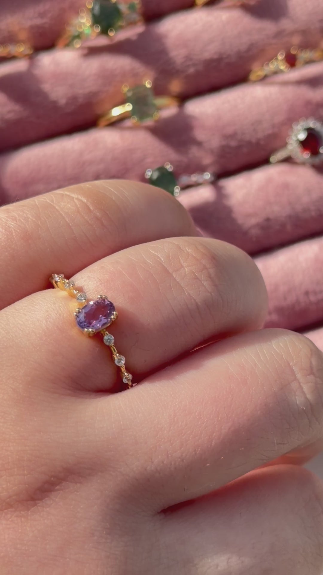 Anello in ametista (argento 925)