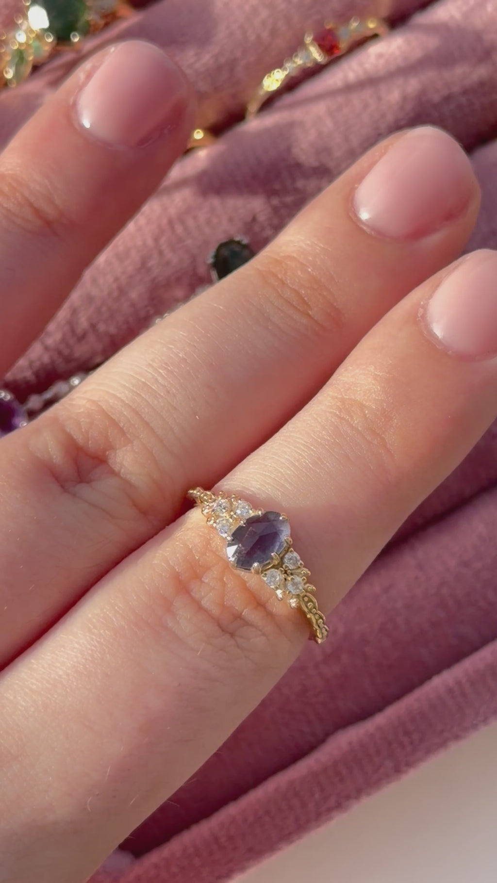 Anello in labradorite (argento 925)