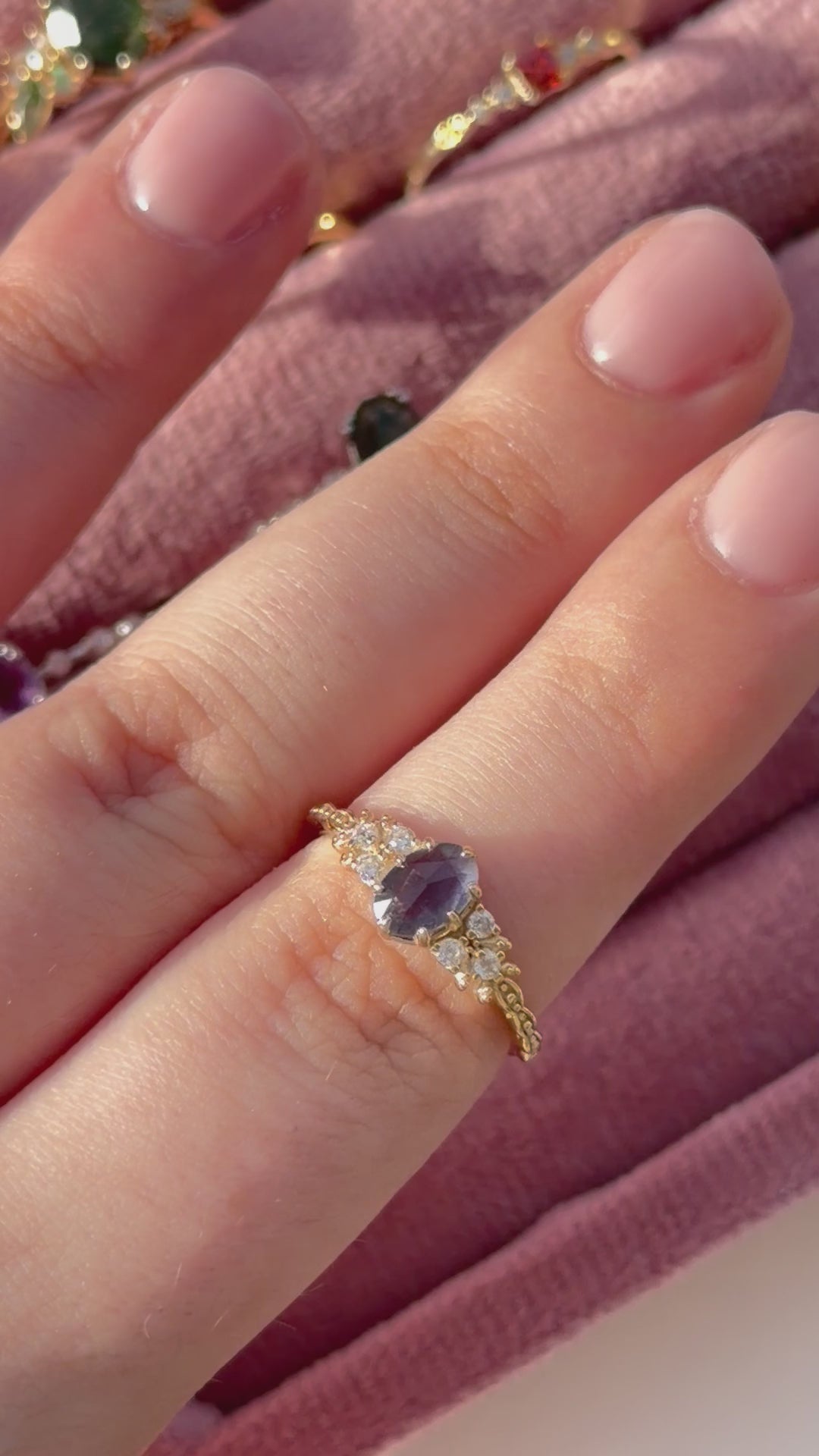 Anello in labradorite (argento 925)